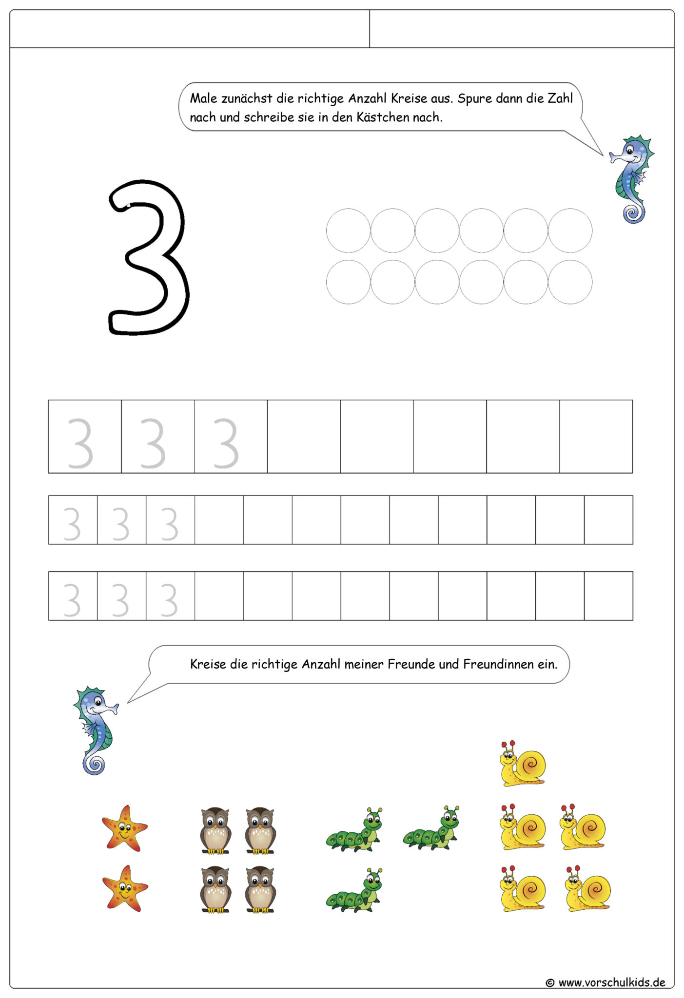 Zahlen – Vorschulkids