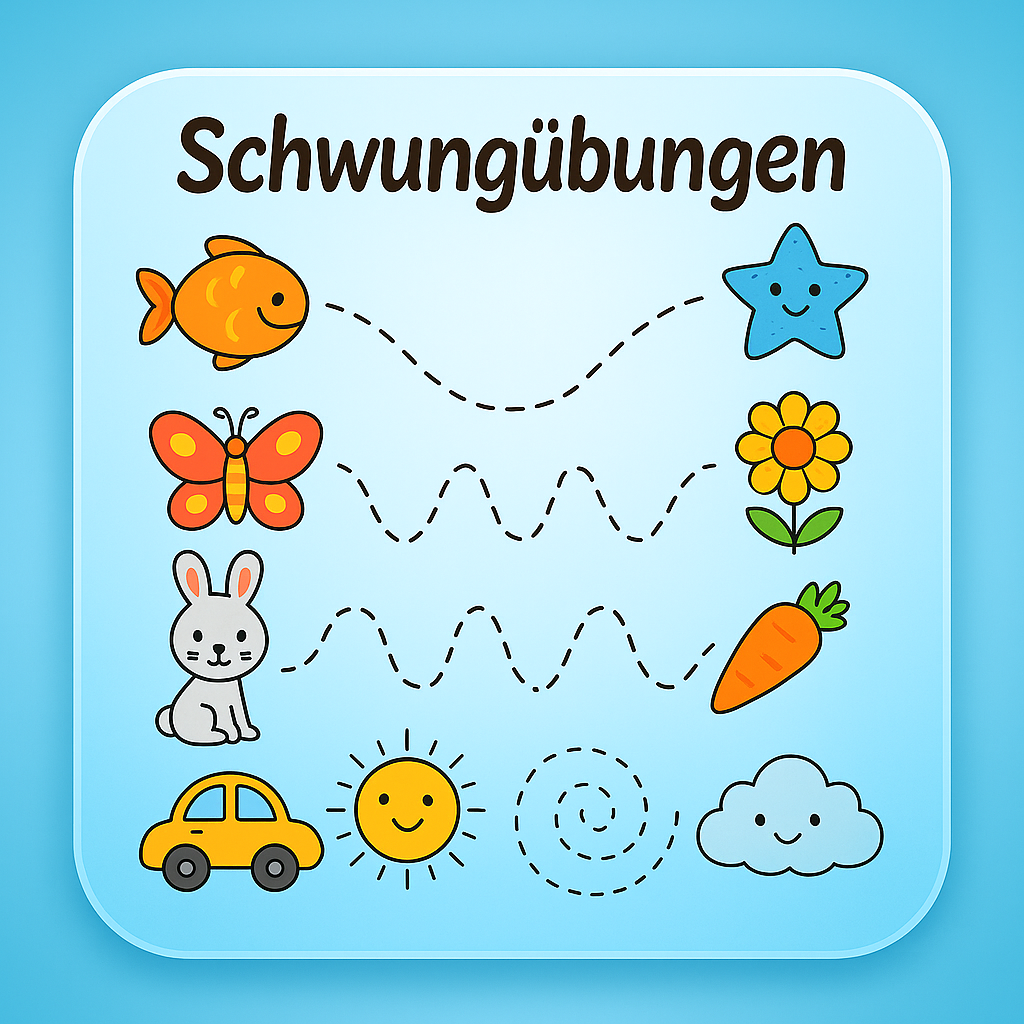 Arbeitsblätter Schwungübungen Button-Vorschau